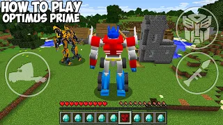 HOW TO PLAY OPTIMUS PRIME in MINECRAFT REAL AUTOBOT vs TRANSFORMERS Minecraft GAMEPLAY Movie traps