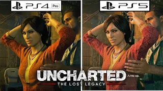 Uncharted Lost Legacy PS4 PRO VS PS5 Graphics Comparison Gameplay/PlayStation 4 PRO VS PlayStation 5