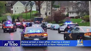 Stolen Amazon delivery truck prompts police chase in New Hampshire
