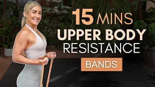 15 Min UPPER BODY Resistance Band Workout | Beginner Friendly Strength | No repeats