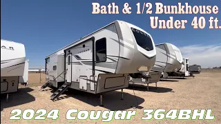 3 Queen Bed In A 5th Wheel! 2024 Keystone Cougar 364BHL