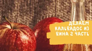 КАЛЬВАДОС из вина, сливаем граппу из бочки. 2 часть.