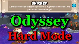 BTD6 Odyssey - Hard Mode - Minimum Monkey Knowledge - Tutorial / Guide (Bricked)