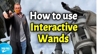 How to Use Interactive Wands at Universal || Wizarding World of Harry Potter