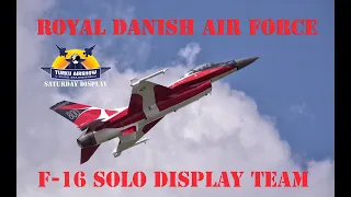 Turku Airshow 2023 Danish Air Force's F-16 Fighting Falcon! Saturday display.