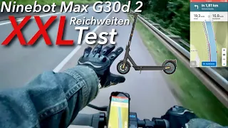 XXL Reichweiten Test Segway NINEBOT G30D 2 - Enttäuschende Reichweite ?!?
