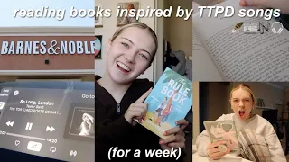 Reading books inspired by tortured poets department songs for a week! 🪶📰🎶🎧 (reading vlog)
