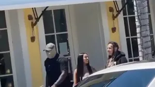 6ix9ine & Akon walking in the Streets of Beverly Hills