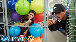 INTENSE WALMART HIDE AND SEEK (THEY THREW US OUT!)