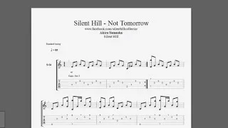 Not Tomorrow - Silent Hill - tablatura