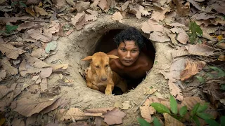 Build The Most Secret Bamboo Underground House in the Wood Using Ancient Skills