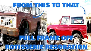 RESTORING A 1969 FORD BRONCO IN 12 MINUTES