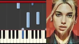 Dua Lipa Break My Heart Piano Cover Midi tutorial Sheet app  Karaoke