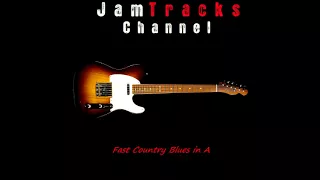 Guitar backing Track : Fast Country Blues in A