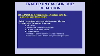 ANALYSE D'UN CAS CLINIQUE - METHODOLOGIE