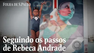 Rebeca Andrade inspira nova geração de ginastas em ginásio de Guarulhos