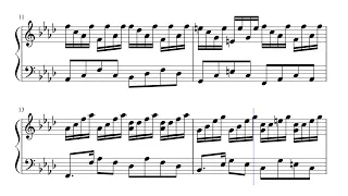 Fascination - original composition for piano - sheet music @bach2practice