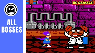 The Simpsons Bartman Meets Radioactive Man (NES) - All Bosses - (No Damage)