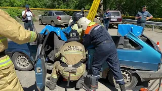 МЧС провели учения в Новокуйбышевске