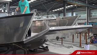9m landing craft aluminum working boat