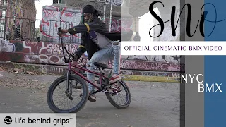 NYC BMX STREET RIDER - SNO | Official Cinematic BMX Video | LIFE BEHIND GRIPS