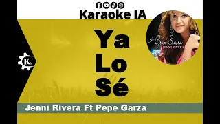 Jenni Rivera - Ya Lo Sé  - Karaoke