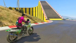 CUIDADO CON LAS TURBINAS!!! - CARRERA ACROBÁTICA GTA V ONLINE CUNNING STUNTS