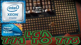 LGA 771 TO 775 Intel® Xeon® SOCKET INSTALLATION // X5460 X5470 X5472 E5450 E5440 ADAPTED ALIEXPRESS