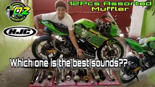 NINJA400 12PCS ASSORTED MUFFLER SOUNDTEST | WHICH SOUNDS GOOD?