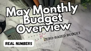 May 2024 Monthly Budget Overview |$10,380 income| Real Numbers Budget With Me | Zero-Based Budget