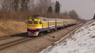 Дизель-поездa ДР1А-210+311 и тепловоз 2ТЭ10У-0184 / DR1A-210+311 DMU's and 2TE10U-0184