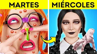 De Nerd a Miércoles Addams* Ultimate Makeover Gadgets | Soft VS E-Girl Hacks By Ha Hack