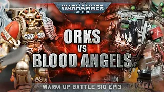 Orks vs Blood Angels Warhammer 40k Battle Report 9th Edition 2000pts S10EP13 BUTCHERS WORK!