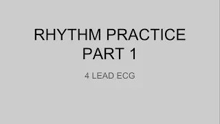 Rhythm Practice: Part 1