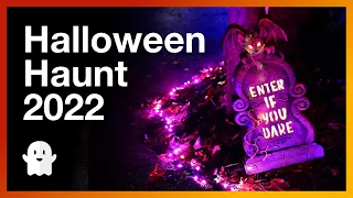 Halloween Yard Haunt Walkthrough - Night.  Boddy Creek Manor, 2022