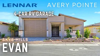 1-Story Home 4-Car RV Garage for Sale at Avery Pointe at Skye Hills by Lennar, Evan Plan $703,990+