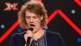 Blind man sings for his place on the show. X Factor 2016