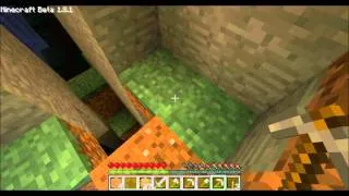 Lets play Minecraft folge 3 Berg Labyrith (german)