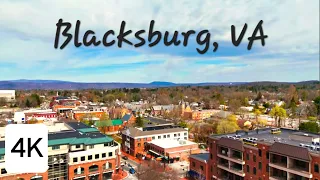 A Short Aerial Glimpse of Blacksburg, Virginia | 4K