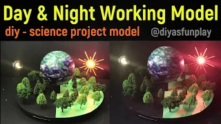 day and night working model easy - day and night working model - day night working model - diy