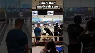 practice 2 out of 4 at Junior Gold in Grand Rapids, Michigan. #bowling #tournament #youthbowling