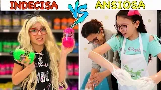 TIPOS DE CRIANÇAS FAZENDO SLIME #4 INDECISA VS ANSIOSA | Luluca