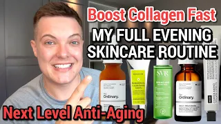 ADVANCED ANTI-AGING - My Evening Skincare Routine In Full ( Boost Collagen )