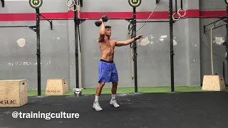 Dumbbell hang clean and jerk | Training culture