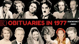 Obituaries in 1977-Famous Celebrities/personalities we have Lost in 1977-EP-1 Remembrance diaries