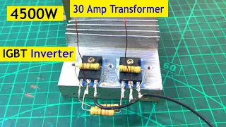 IGBT Inverter || 4500W simple inverter|| 12v to 220v // how to make simple inverter