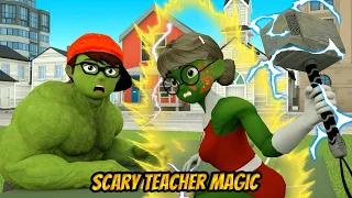 Nickhulk vs Siren Head - Nick Love Tani Hammer Iron Man MissT Scary Teacher Magic