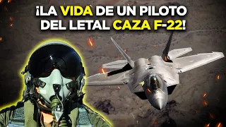 La increíble VIDA de los PILOTOS del MEJOR caza de EE.UU: F-22 Raptor