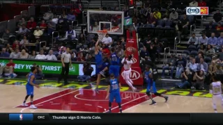 Salah Mejri denies Dennis Schroder | Mavericks vs Hawks | 3.1.17 | 16-17 NBA Season