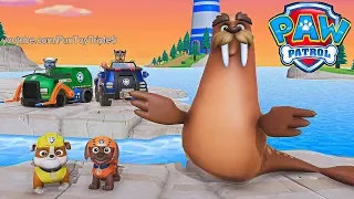 Paw Patrol On A Roll! #10 Rubble and Zuma Save Wally the Walrus